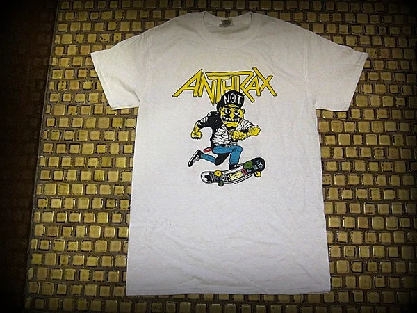 Anthrax - Not Man Riding Skateboard / Mosh It Up - Two Sided Printed - T-Shirt